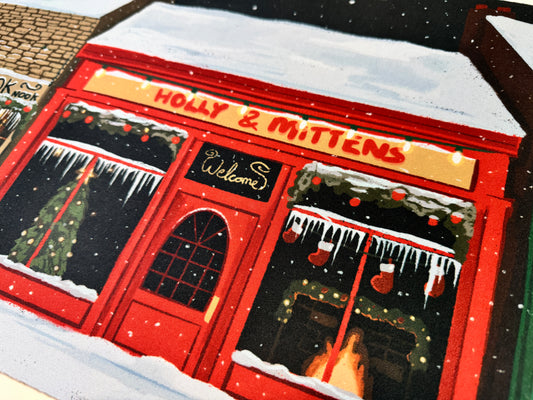 NEW Cozy December Village Desk Mat *limited time only*